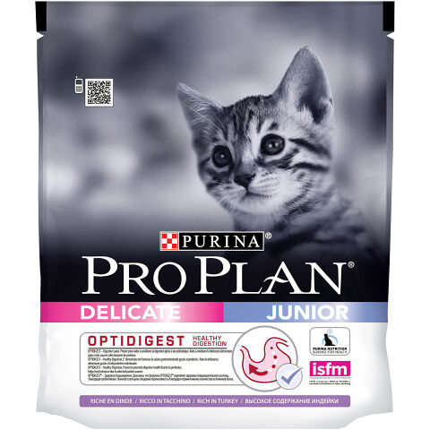 ProPlan kitten delicate корм для котят с Чувствительным Пищеварением Индейка 400гр
