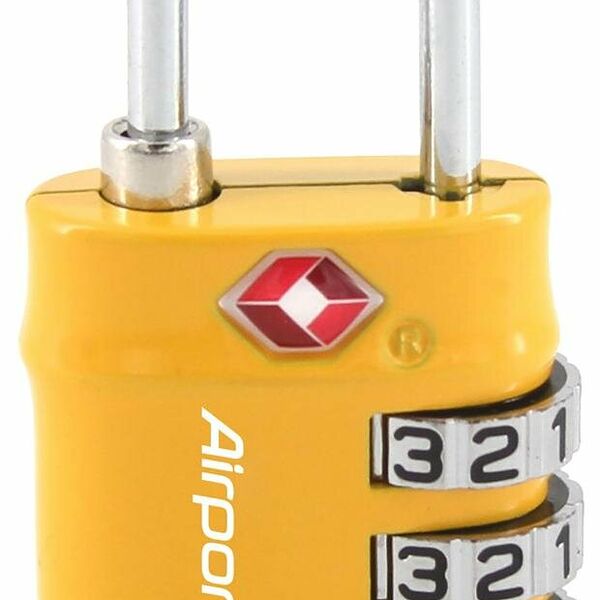 Замок для чемодана Airport кодовый желтый