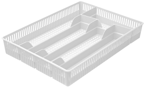 Лоток для столовых приборов Архимед Кристалл, 30х22х4,5 см