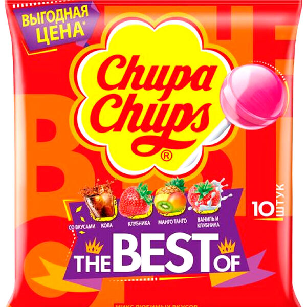 Карамель Chupa Chups The Best Of, 120 г 