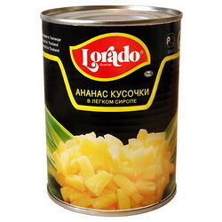 Ананасы Лорадо кусочки ж/б 580 мл