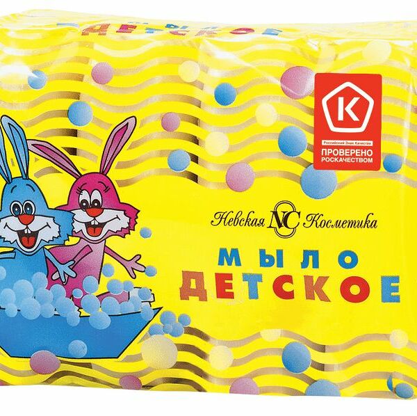 Мыло туалетное Невская Косметика Детское, 4х100г