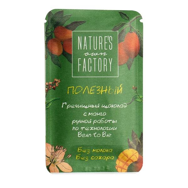 Шоколад гречишный Nature's Own Factory с манго, 20г