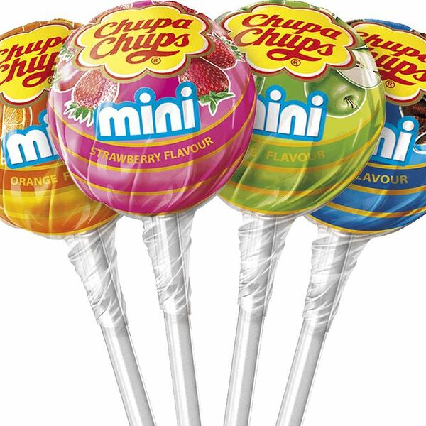 Карамель Chupa Chups Мини ассорти вкусов клубники-яблока-апельсина-колы