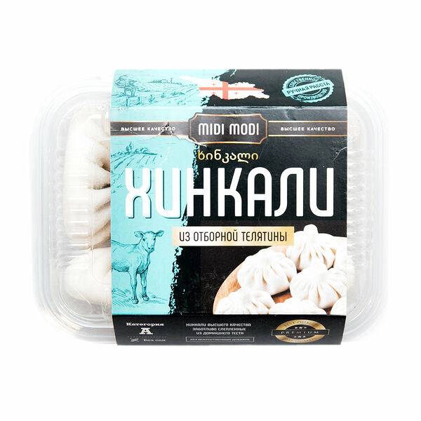 Хинкали из отборной телятины ТМ Midi Modi (Миди Моди)
