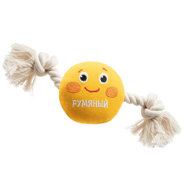 TRIOL Игрушка для собак мягкая Русские сказки Румяный Колобок 8,5/25 см