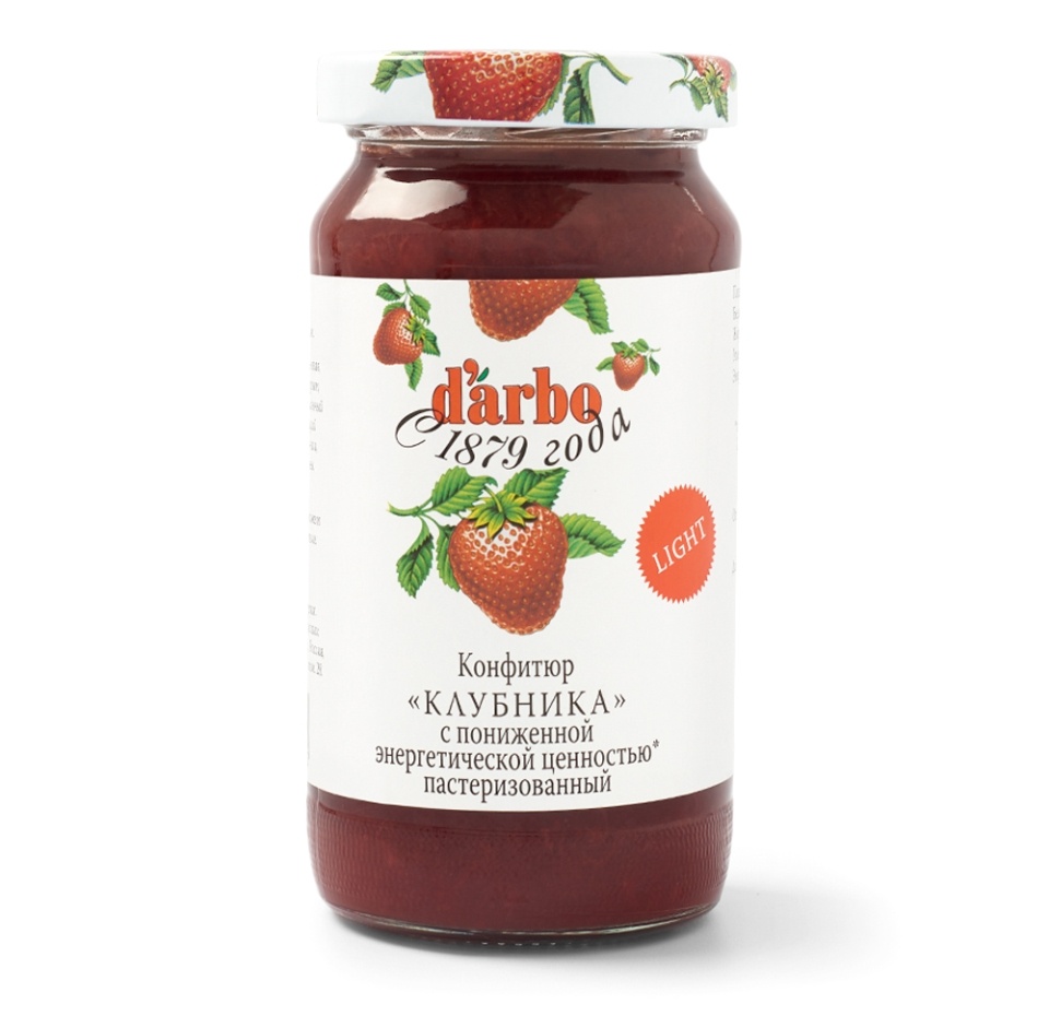 

Конфитюр d'arbo Клубника низкокалорийный 220 г