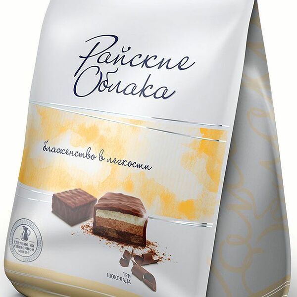 Конфеты Райские Облака Суфле три шоколада, 200г