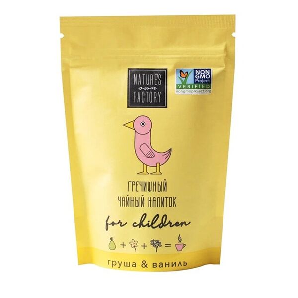 Чайный напиток Nature’s own factory гречишный for children груша & ваниль 75г
