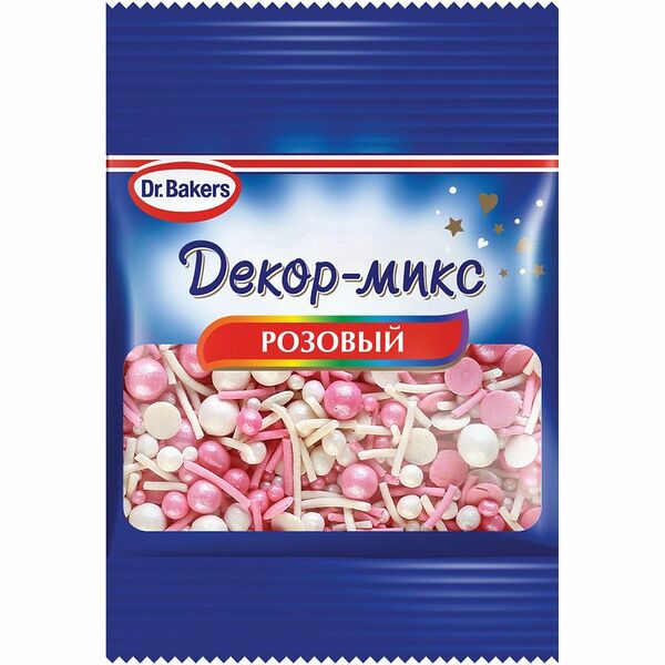 Посыпка кондитерская Dr.Oetker Декор-микс розовый