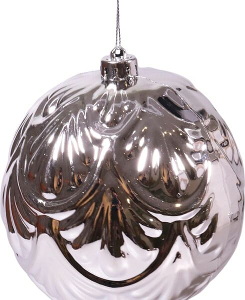 Елочный шар Magic Time серебристый 12см