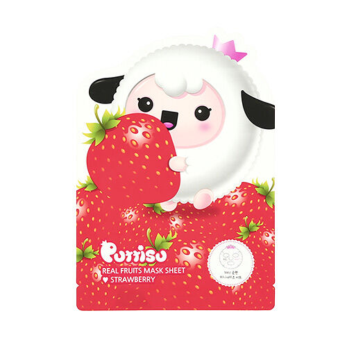 Маска для лица детская Puttisu Клубника 18 мл