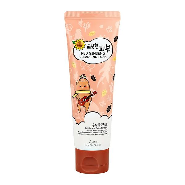 Пенка для умывания Esfolio с экстрактом красного женьшеня 75 г