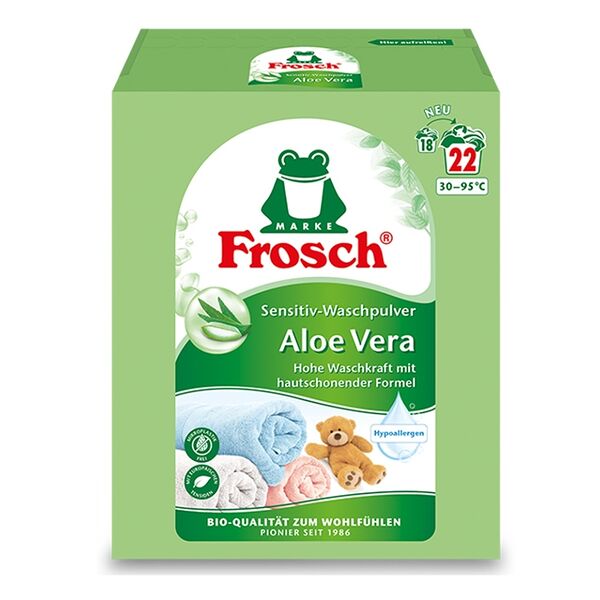 Порошок стиральный Frosch Колор Алоэ Вера для цветного белья