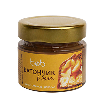 

Паста BOB Батончик в банке Арахис-Карамель-Шоколад