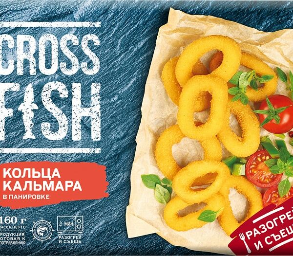 Кольца кальмара Cross Fish в панировке 160г