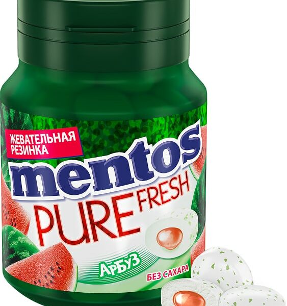 Жевательная резинка Mentos со вкусом арбуза 54г