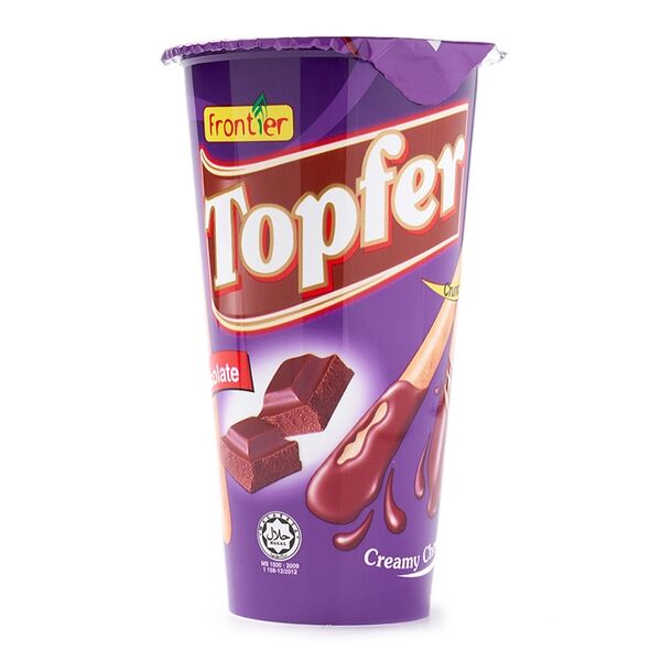 Бисквитные палочки Frontier Topfer с шоколадным кремом Double Chocolate 40 г, Малайзия