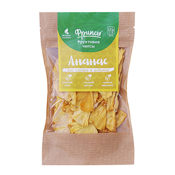 

Чипсы фруктовые ЭкоСнеки Фрипсы Ананас