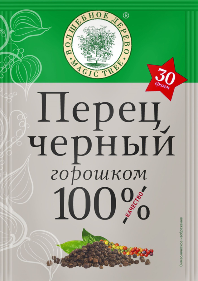 

Перец Волшебное дерево черный горошком