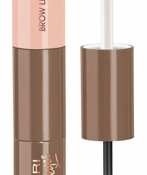 NAJ OLEARI All-Day Ink Brow 2 в 1 Лайнер для бровей и хайлайтер, (2,8 мл+3,1 мл), 01