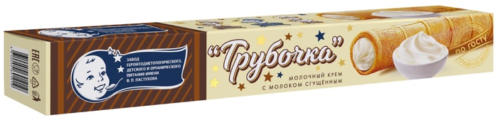 

Трубочка вафельная Завод В.П.Пастухова молочный крем со сгущенным молоком 65 г