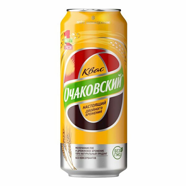 Квас двойного брожения Очаковский фильтрованный