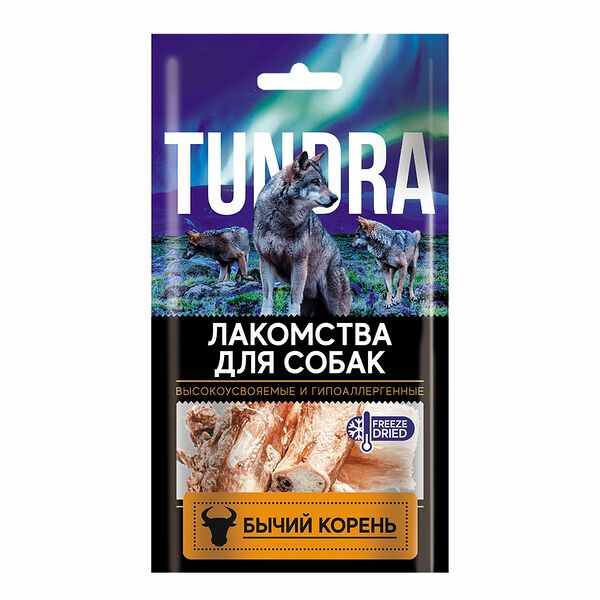 Лакомство для собак TUNDRA Корень резаный бычий