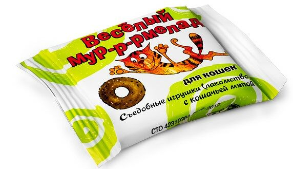 Весёлый Мур-р-рмелад с кошачьей мятой для кошек