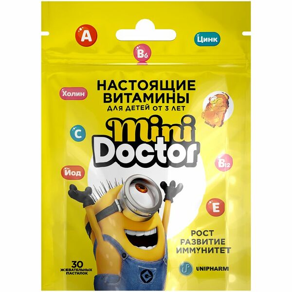 Биологически активная добавка Mini Doctor со вкусом яблока, 30шт