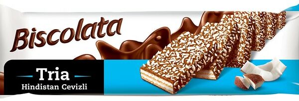 Вафли Biscolata Tria С кокосовой начинкой 100г
