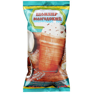 Мороженое Вологодский пломбир с крошкой из молочного шоколада, 15% в Магнит со скидкой –37%