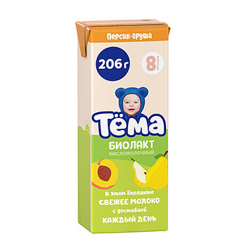 Биолакт детский Тёма персик-груша 3%, без змж
