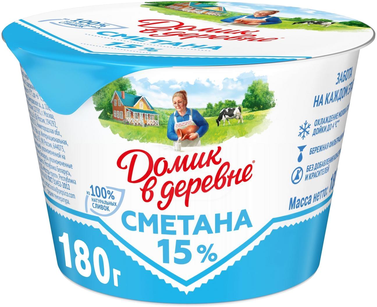 

Сметана Домик в деревне 15%