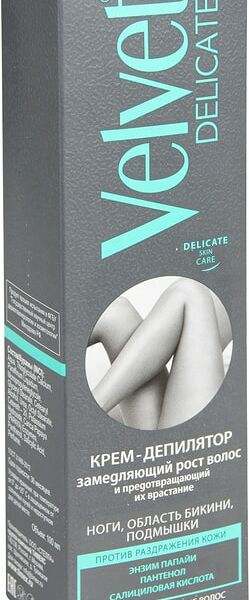 Крем для депиляции Velvet Замедляющий рост волос 100мл