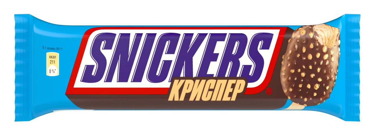 

Мороженое-эскимо Snickers молочное 64 г
