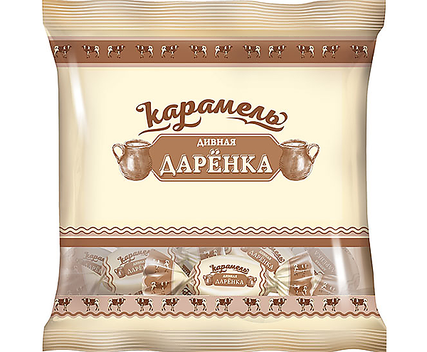 Карамель KDV Дивная даренка с начинкой молочный вкус