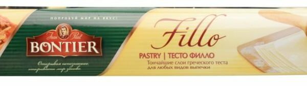 Тесто бездрожжевое Fillo Bontier