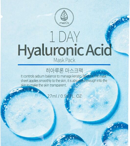 Маска для лица MED B 1 Day с гиалуроновой кислотой (увлажняющая) 27 мл