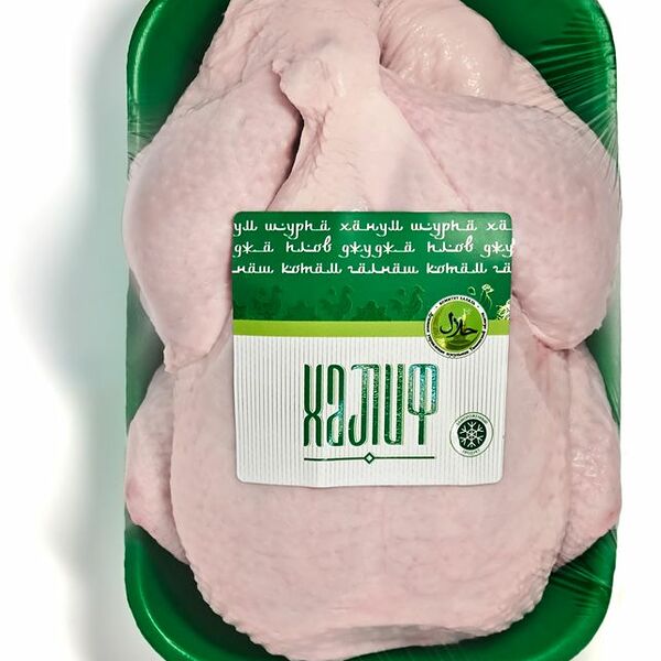 Тушка цыпленка-бройлера ХАЛИФ Халяль охл. подложка, вес