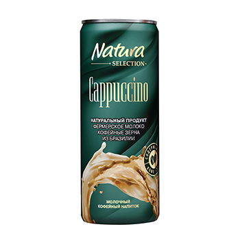 

Напиток молочный кофейный Natura Selection Cappuccino 2.4%, 220 мл