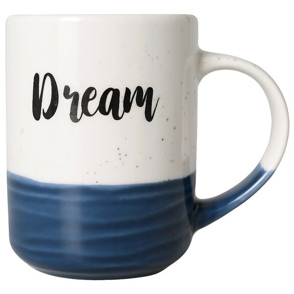 Кружка с надписью, 0.4 л, фарфор, в ассортименте