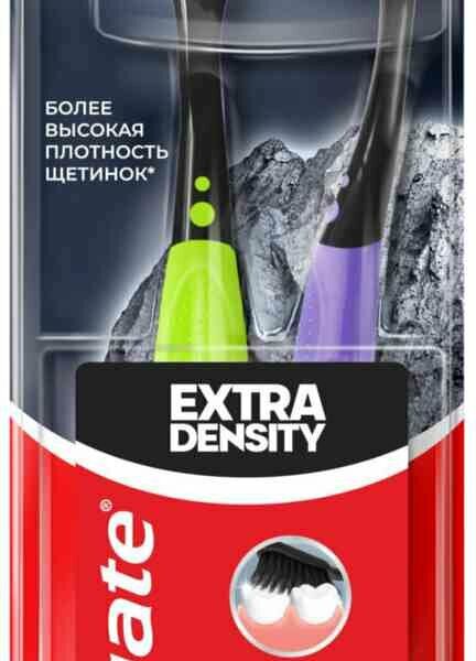 Зубная щетка Colgate Extra Density средней жесткости, 2 шт в ассортименте