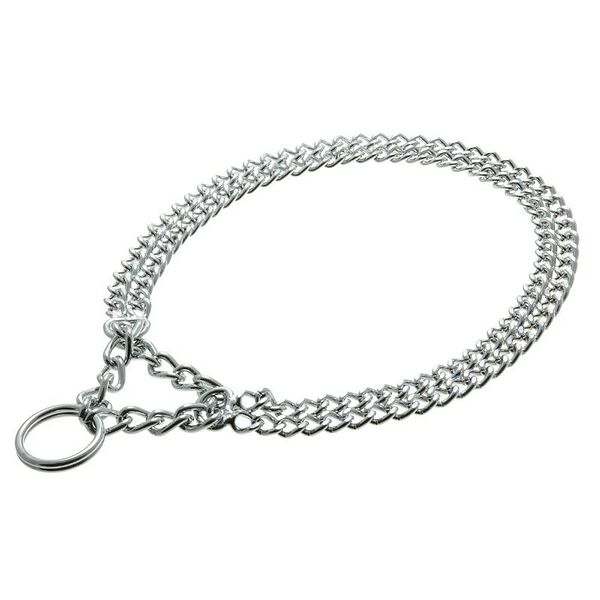 Удавка для собак V.I.PET двойная 3,0ммx26 (65см)