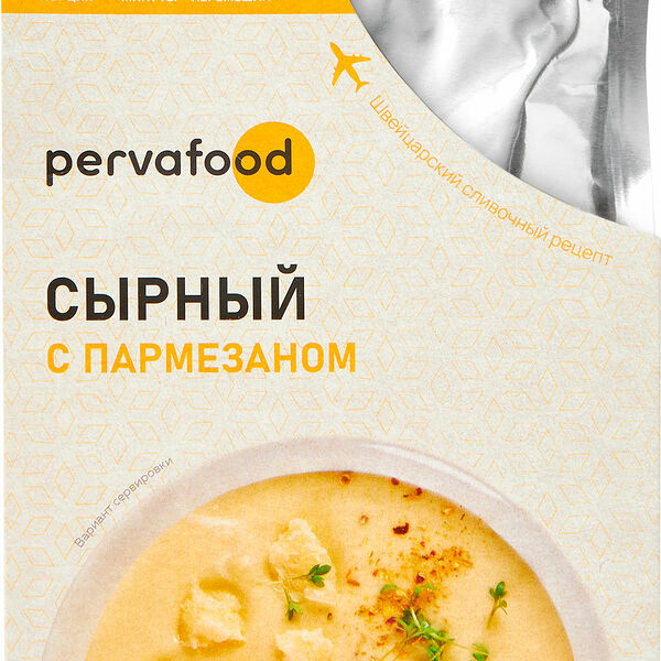 Сырный крем-суп Pervafood с пармезаном 300г