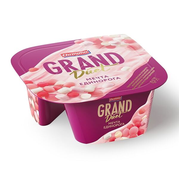 Десерт творожный Ehrmann Grand Duet Мечта единорога 5,5%
