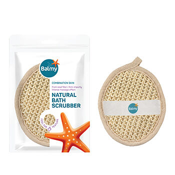 Мочалка для душа Balmy скрабирующая из натурального сизаля, Турция