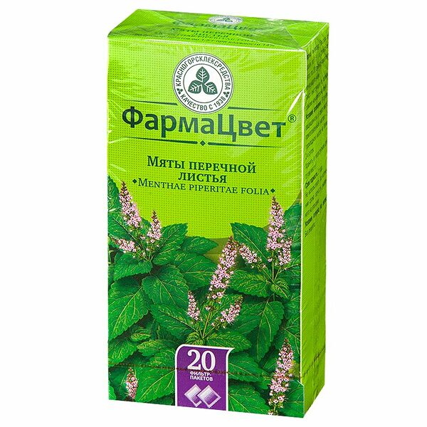 Мяты перечной листья фильтр-пакеты 20 шт