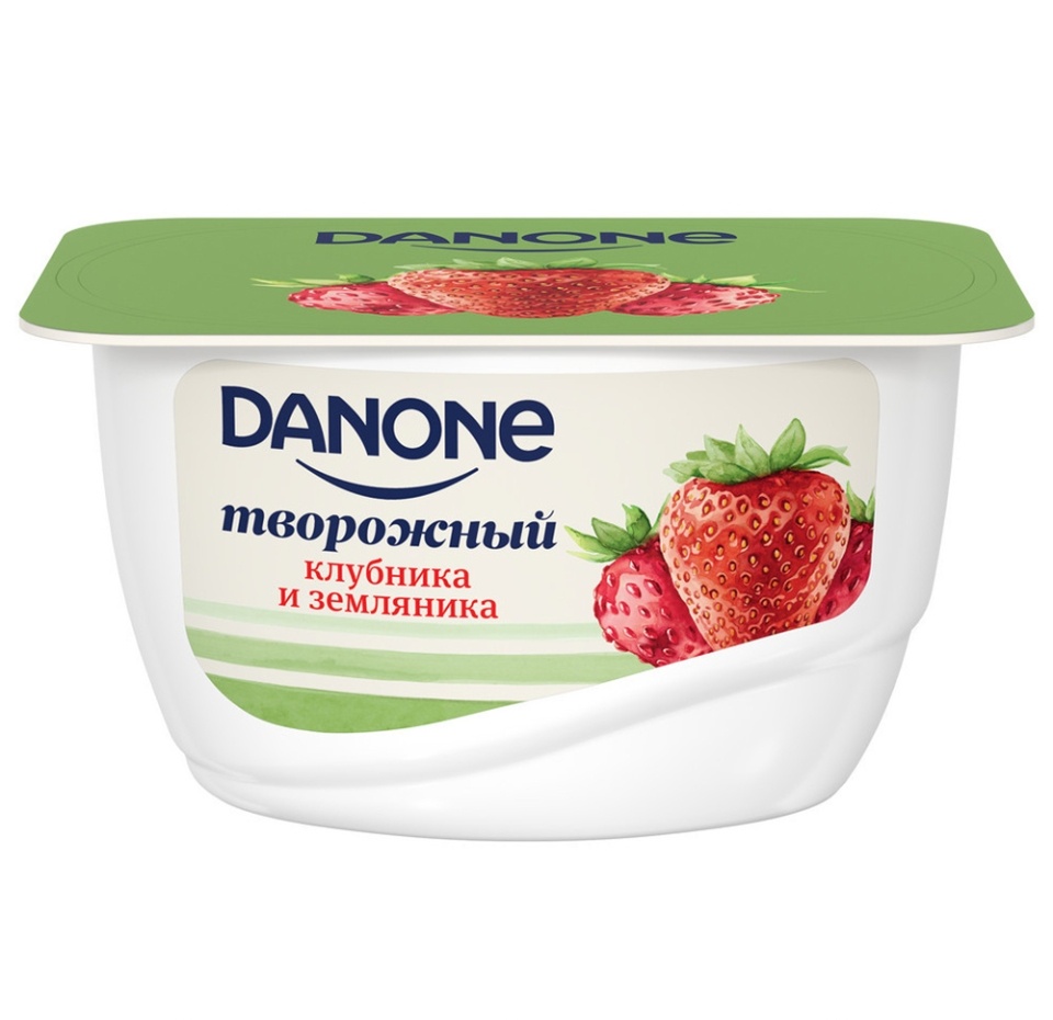 

Продукт творожный Danone с клубникой и земляникой 3.6% БЗМЖ 130 г