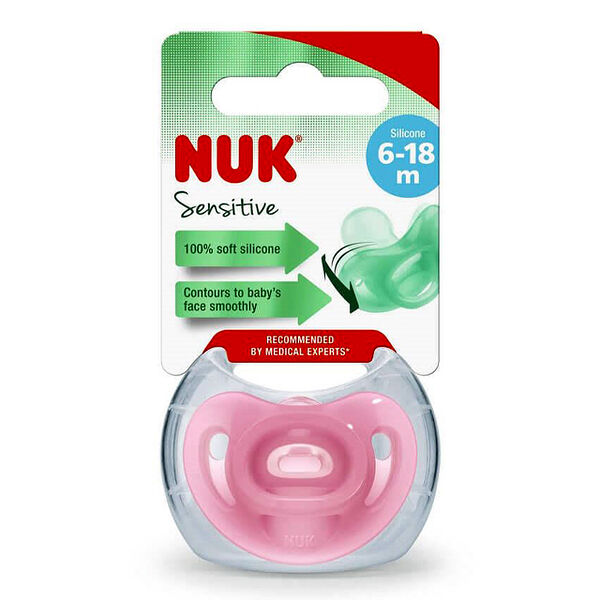 Nuk соска силикон Sensitive 6 - 18m + N1